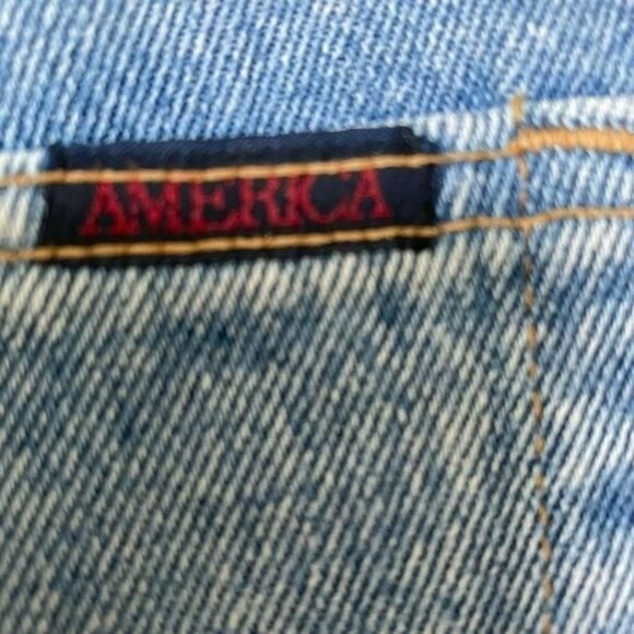 Vintage Perry Ellis America Mens Light Blue Cotton5-Pocket Jeans Size 35X32 - Picture 4 of 10